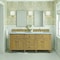 James Martin Vanities 72'' Double Vanity, Light Natural Oak w/ 3 CM Carrara White Marble Top 424-V72-LNO-3CAR - alternate 4